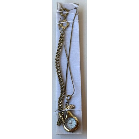 ULTA Beauty Brand Gold Pear Pendant Watch and Bracelet Set (NOT TESTED) - Picture 16 of 16